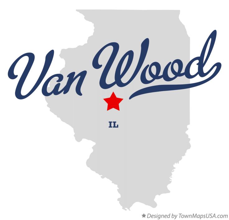 Map of Van Wood Illinois IL