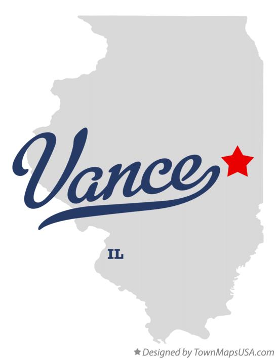 Map of Vance Illinois IL