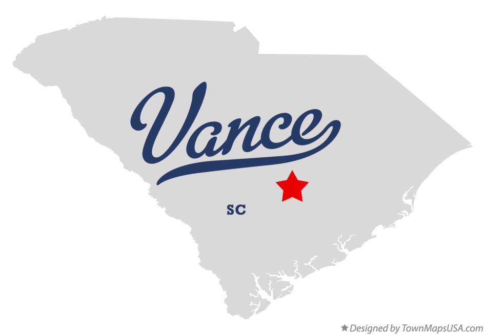 Map of Vance South Carolina SC