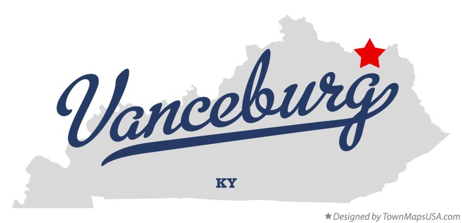Map of Vanceburg Kentucky KY