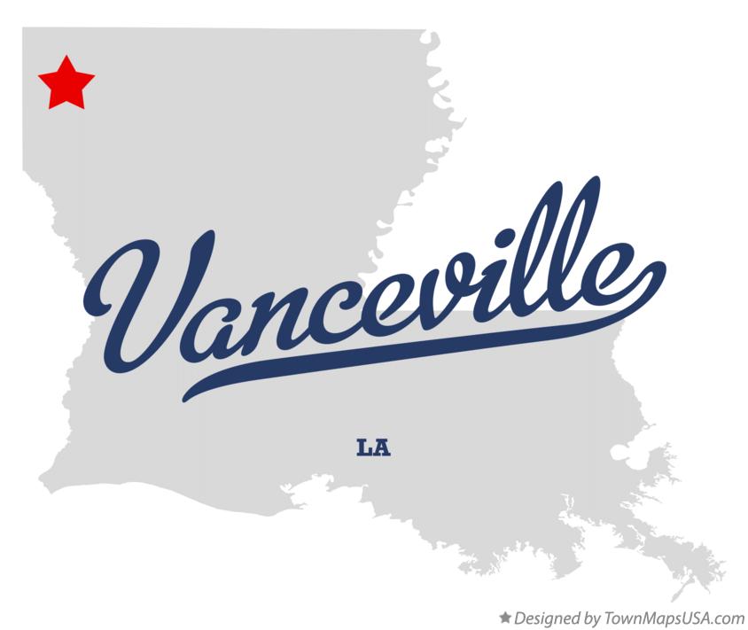 Map of Vanceville Louisiana LA