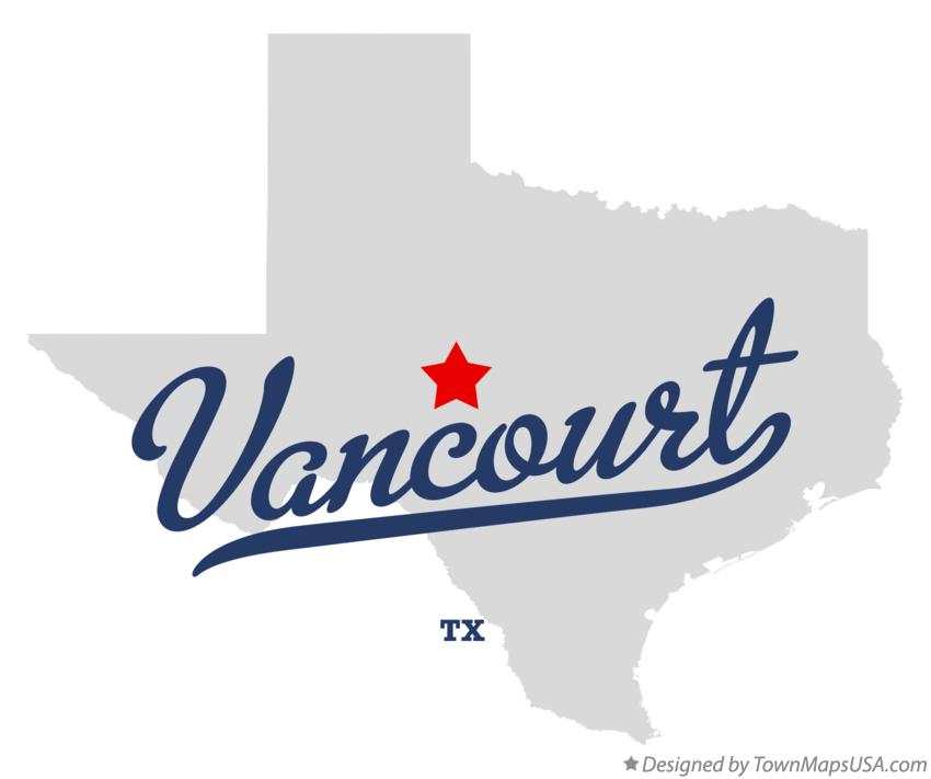 Map of Vancourt Texas TX