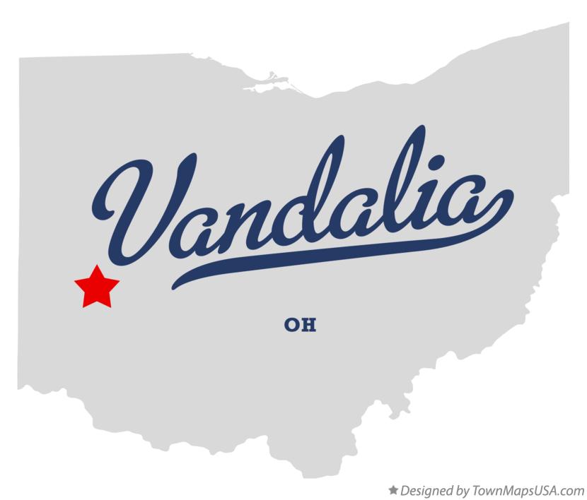 Map of Vandalia Ohio OH