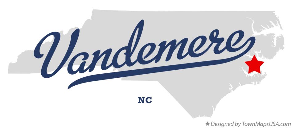 Map of Vandemere North Carolina NC