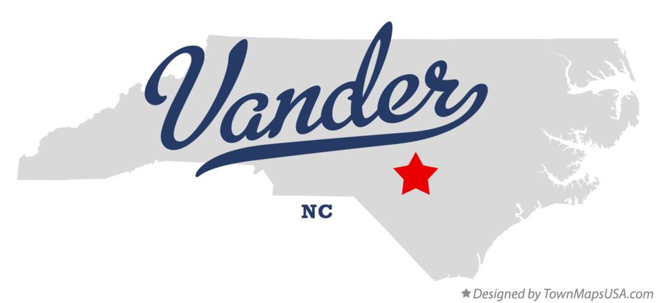Map of Vander North Carolina NC