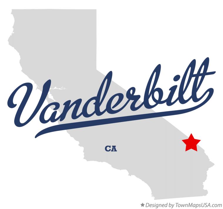 Map of Vanderbilt California CA