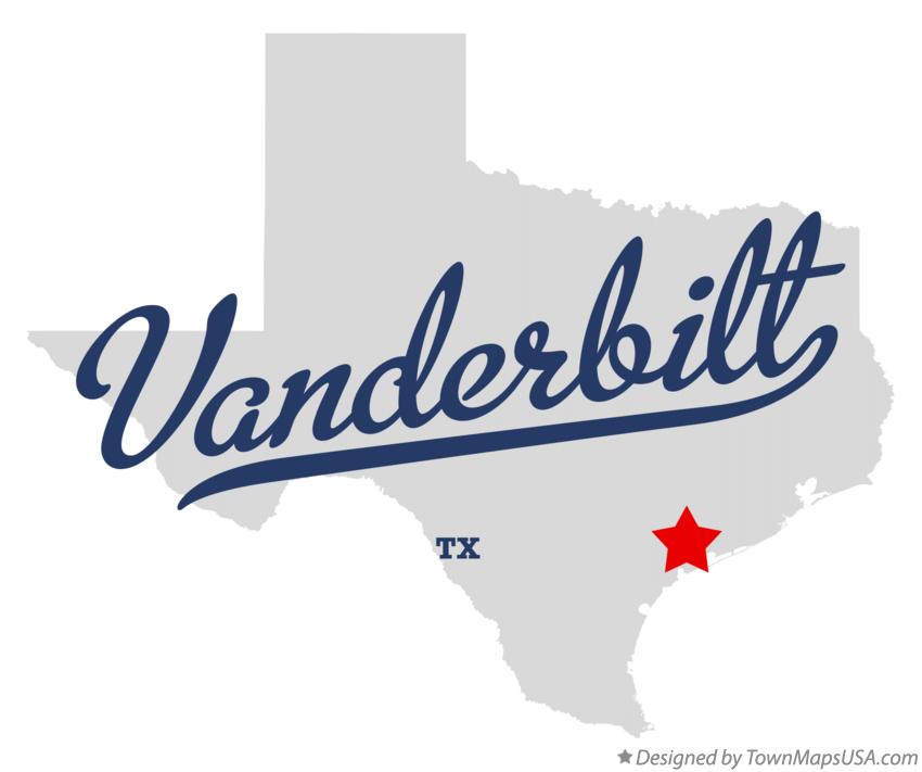 Map of Vanderbilt Texas TX