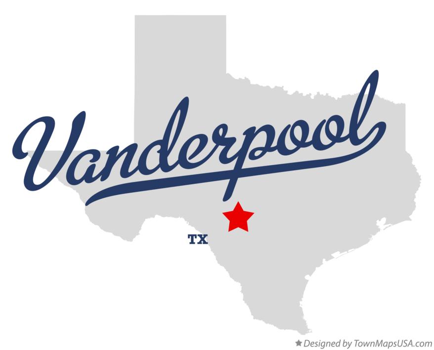 Map of Vanderpool Texas TX