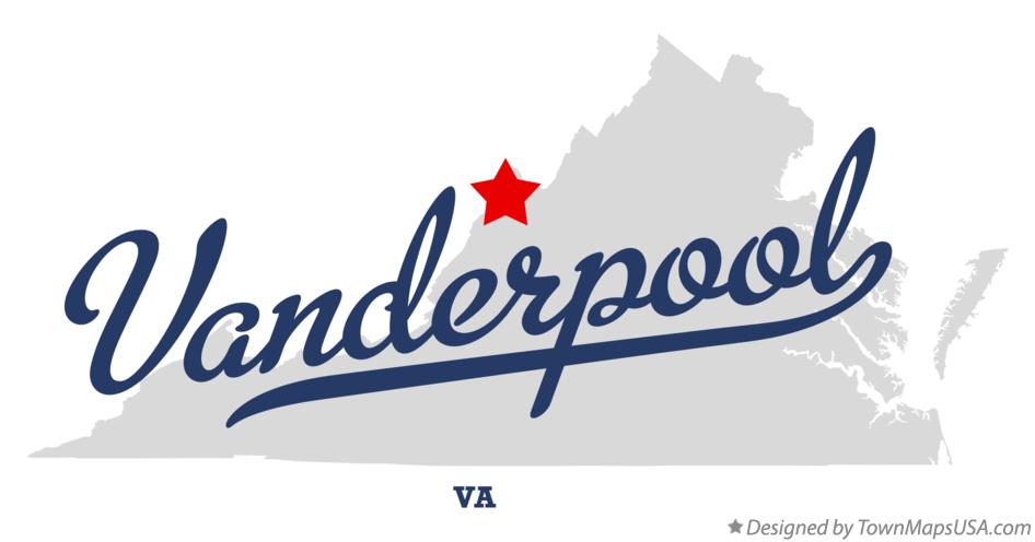 Map of Vanderpool Virginia VA