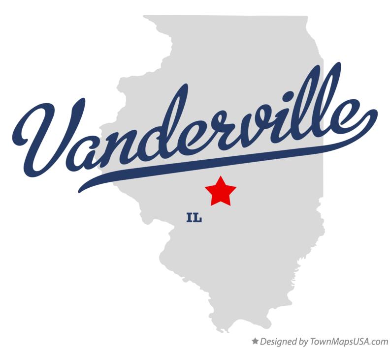 Map of Vanderville Illinois IL