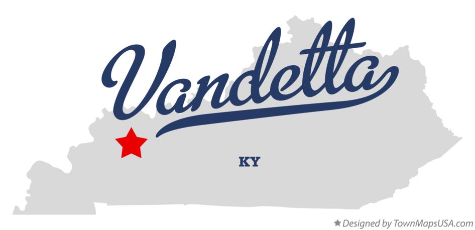 Map of Vandetta Kentucky KY