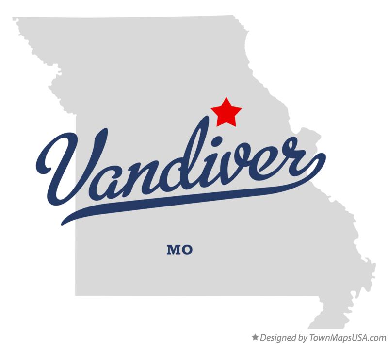 Map of Vandiver Missouri MO