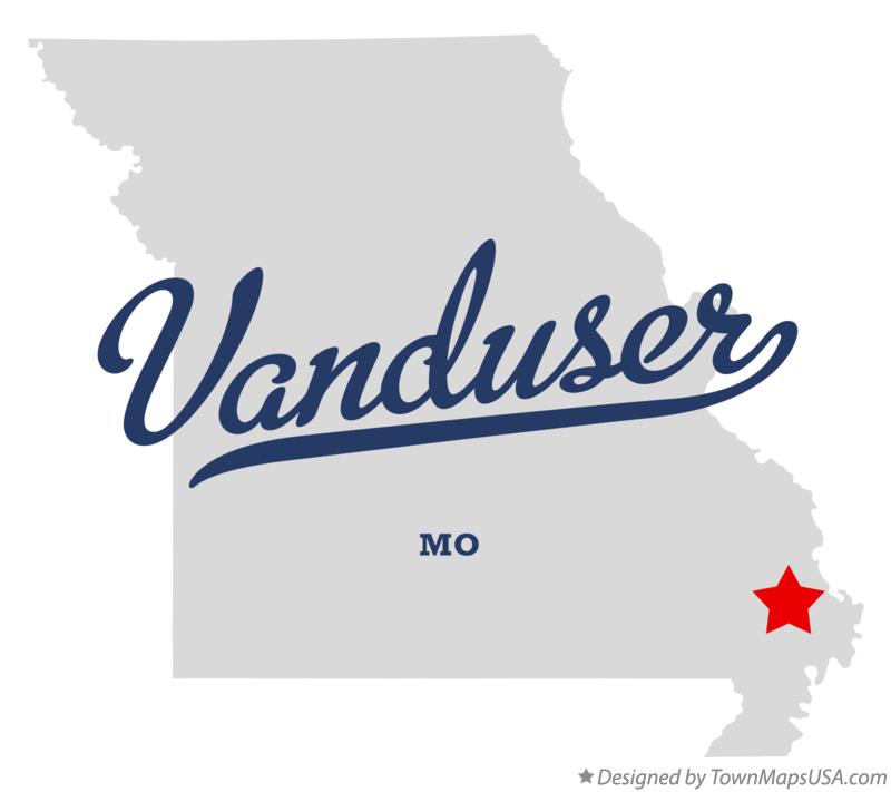 Map of Vanduser Missouri MO