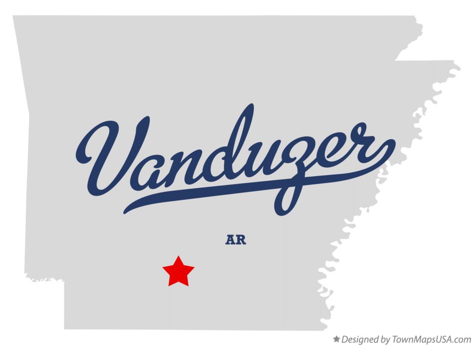 Map of Vanduzer Arkansas AR