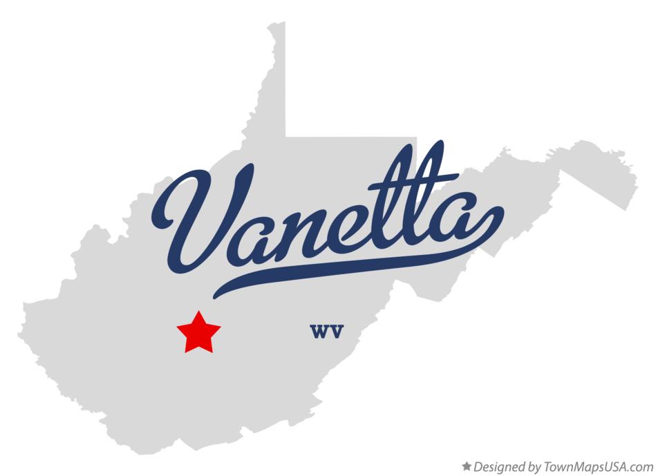 Map of Vanetta West Virginia WV