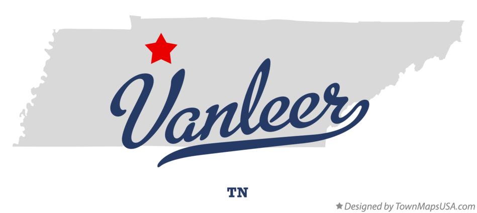 Map of Vanleer Tennessee TN