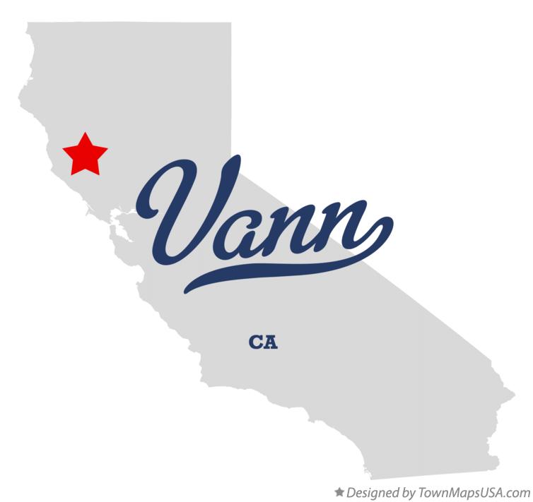 Map of Vann California CA