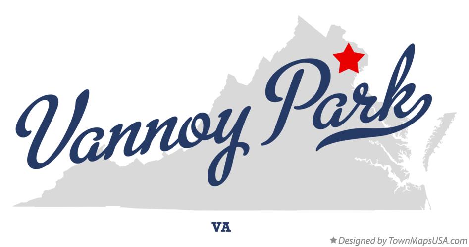 Map of Vannoy Park Virginia VA