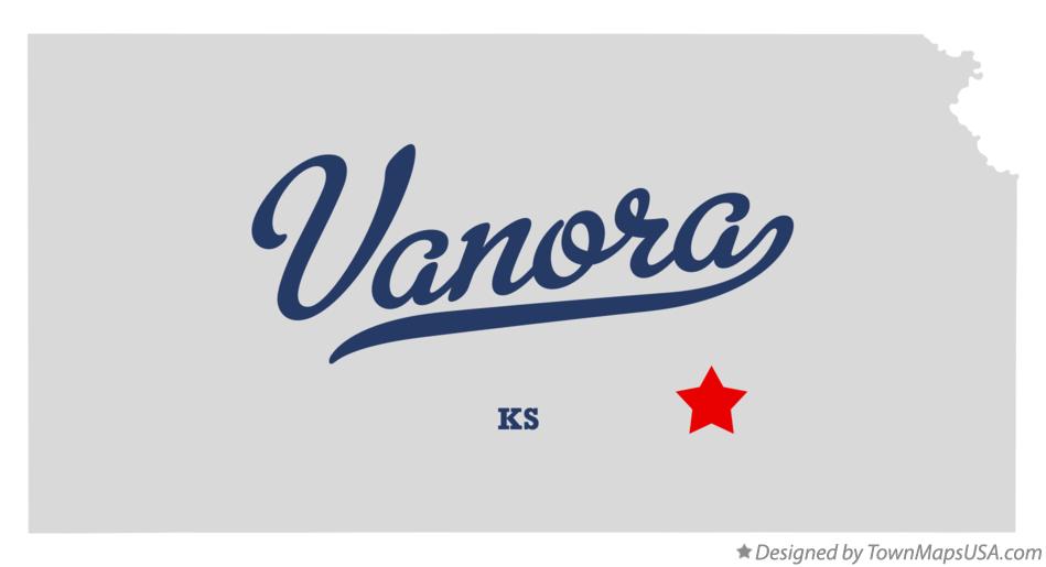 Map of Vanora Kansas KS