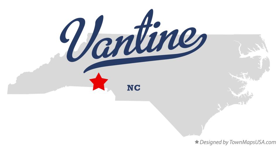 Map of Vantine North Carolina NC
