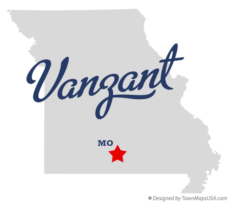 Map of Vanzant Missouri MO