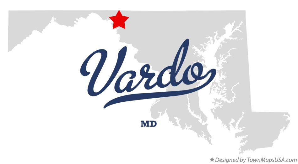Map of Vardo Maryland MD