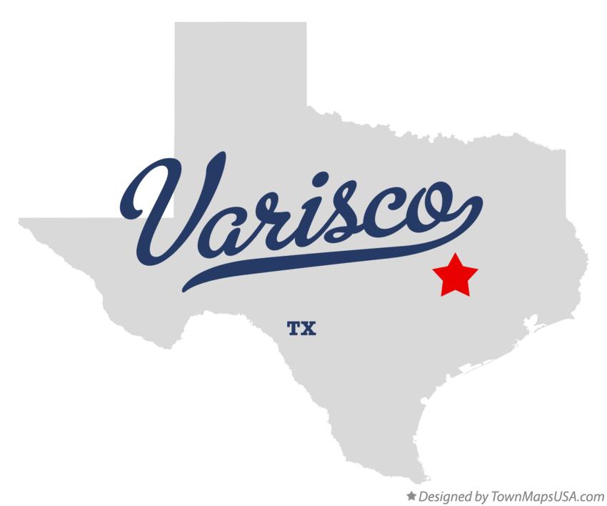 Map of Varisco Texas TX