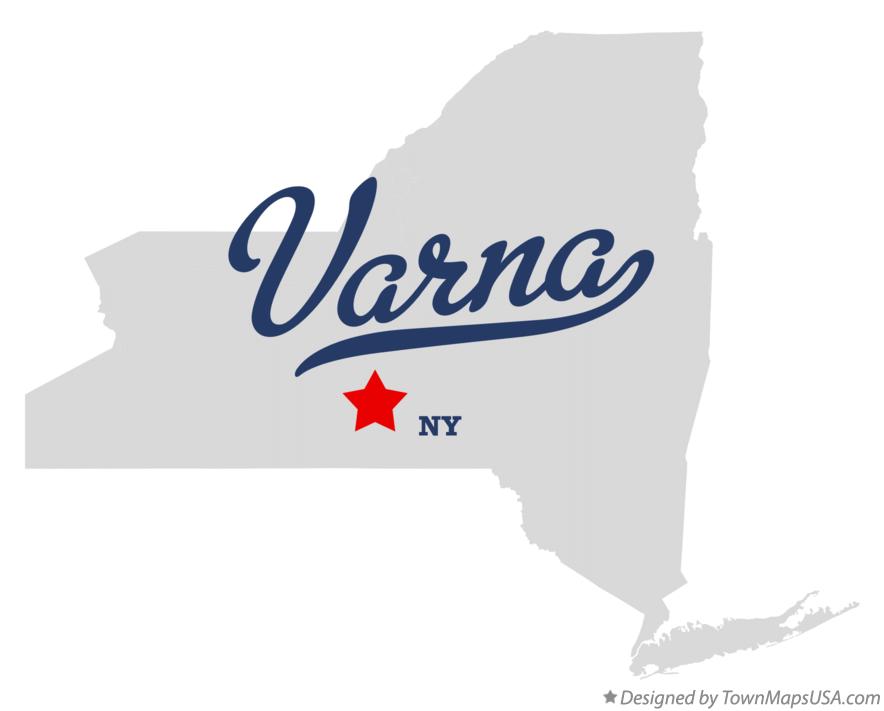 Map of Varna New York NY