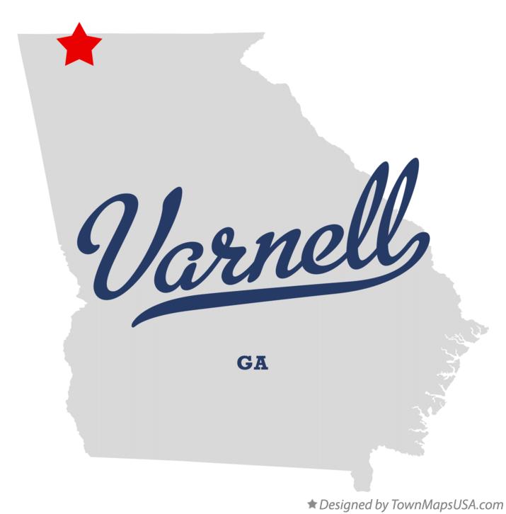 Map of Varnell Georgia GA