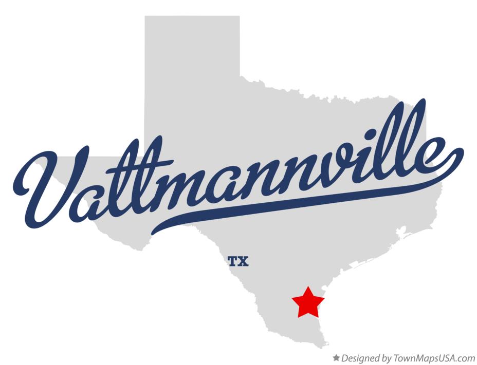 Map of Vattmannville Texas TX