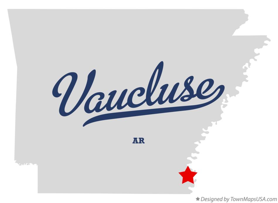 Map of Vaucluse Arkansas AR