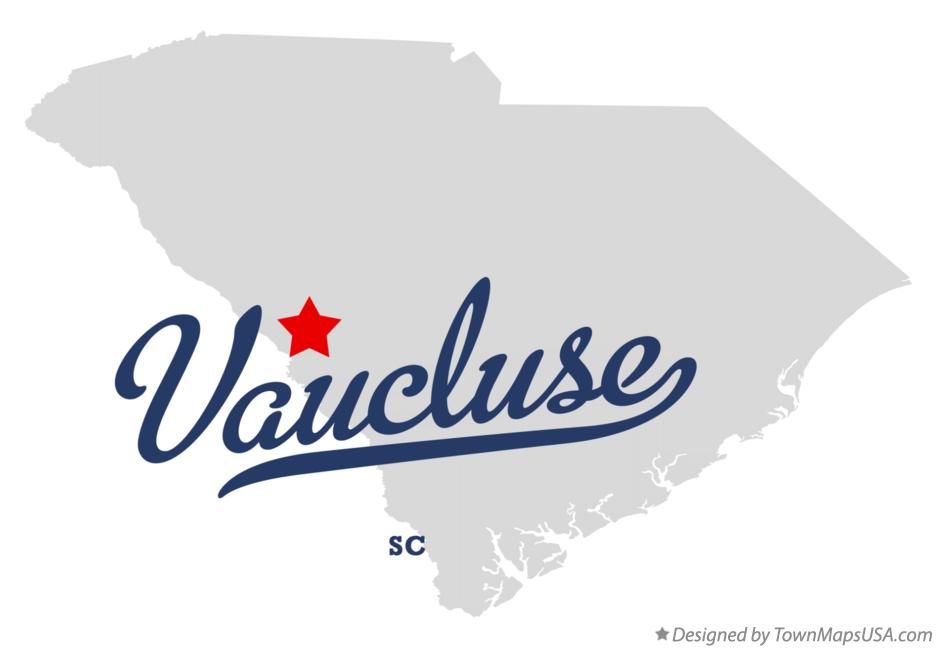 Map of Vaucluse South Carolina SC