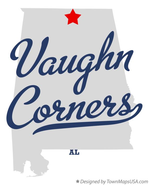 Map of Vaughn Corners Alabama AL
