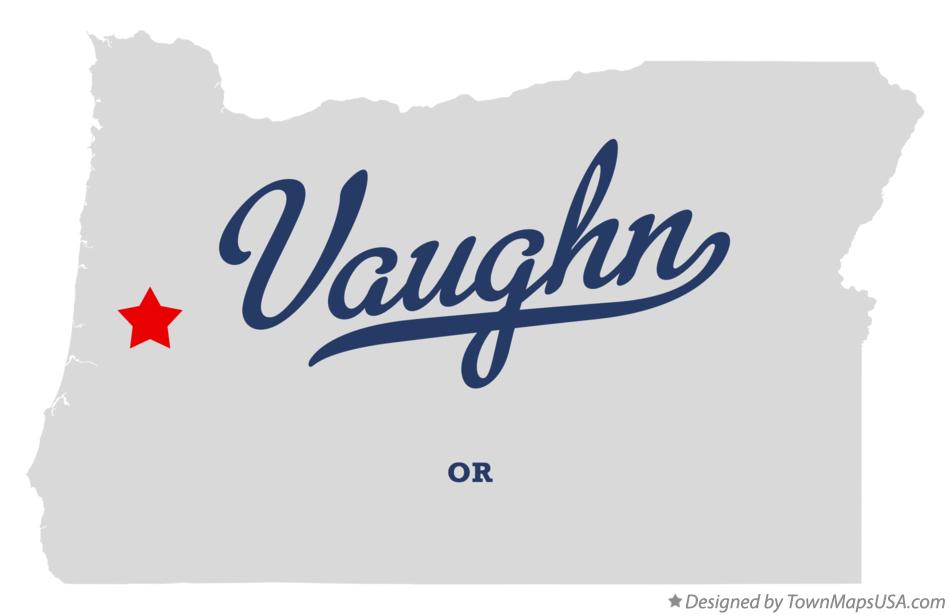 Map of Vaughn Oregon OR