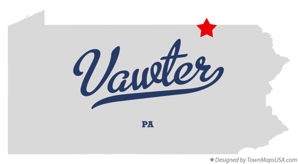 Map of Vawter Pennsylvania PA