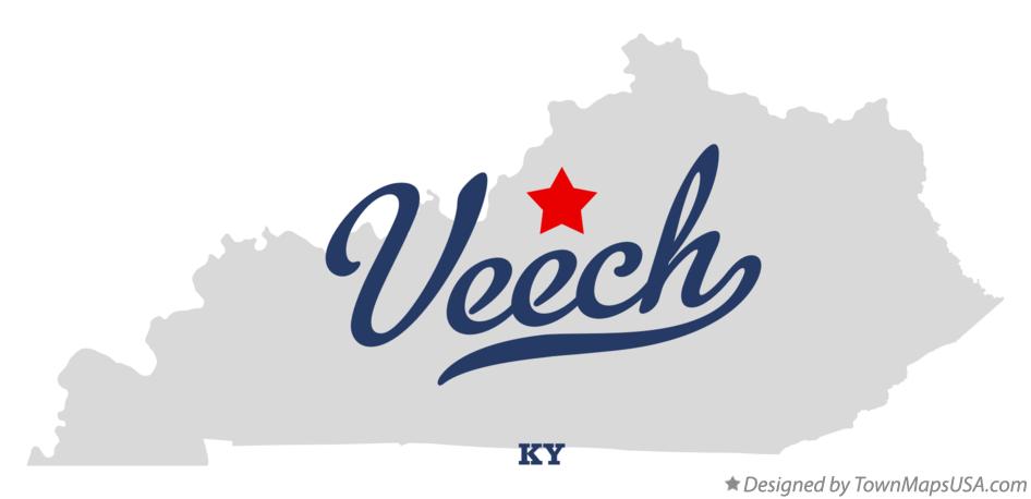 Map of Veech Kentucky KY