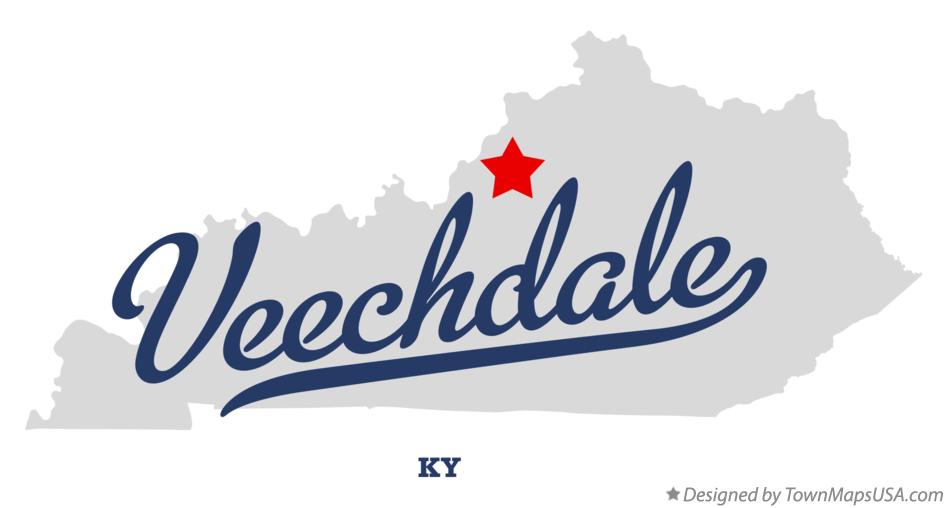 Map of Veechdale Kentucky KY
