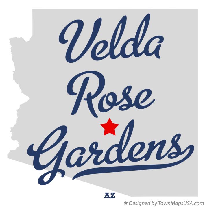 Map of Velda Rose Gardens Arizona AZ