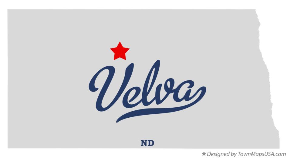 Map of Velva North Dakota ND