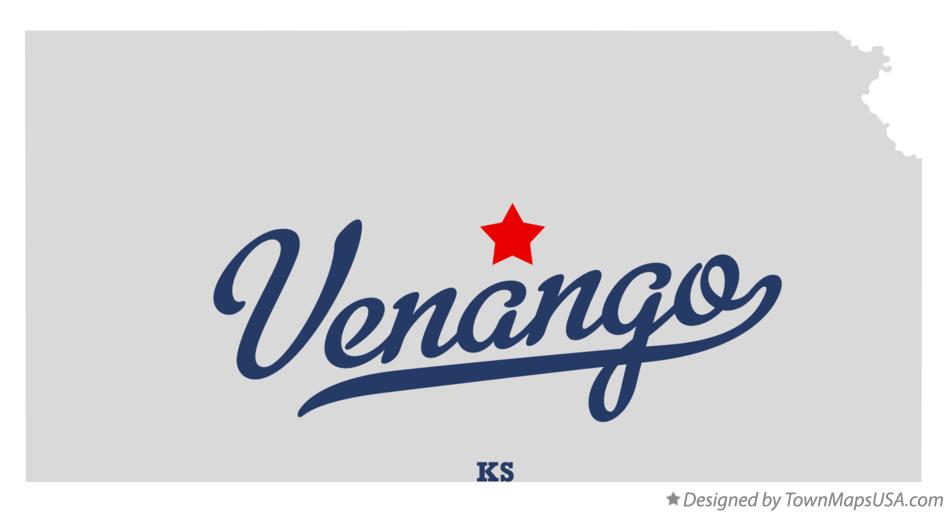 Map of Venango Kansas KS