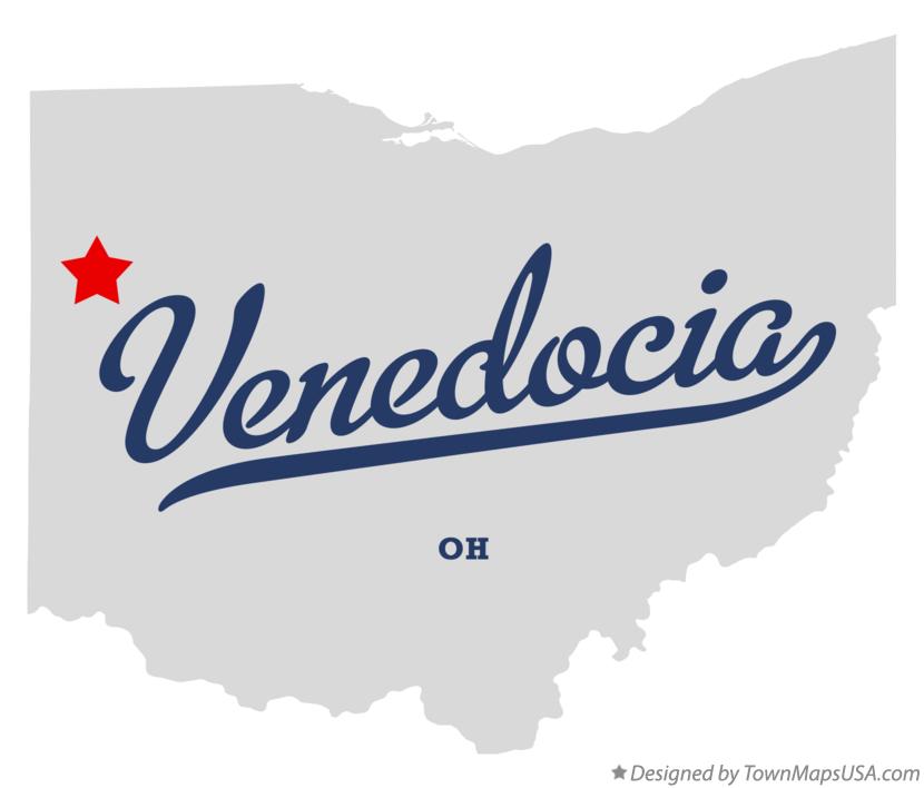 Map of Venedocia Ohio OH