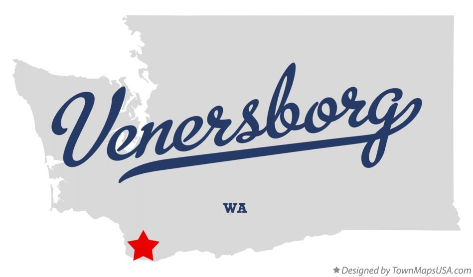 Map of Venersborg Washington WA