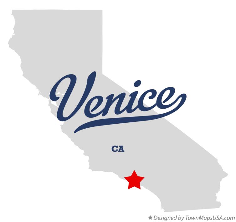 Map of Venice California CA