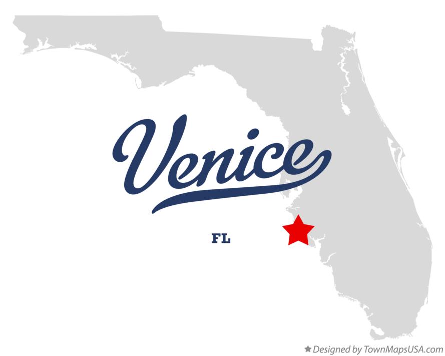 Map of Venice Florida FL