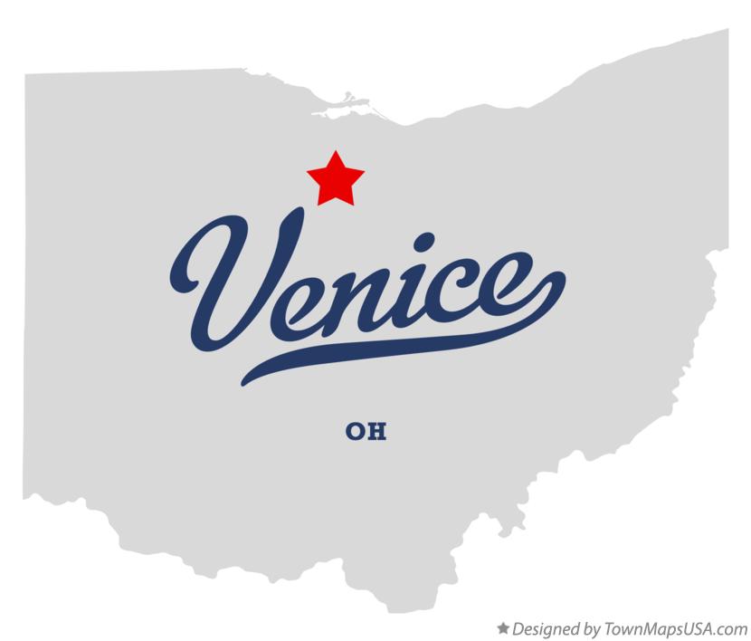 Map of Venice Ohio OH