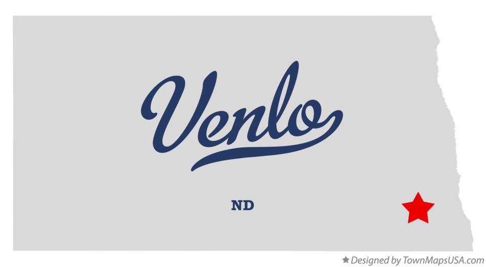 Map of Venlo North Dakota ND