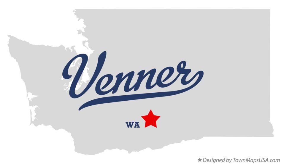 Map of Venner Washington WA
