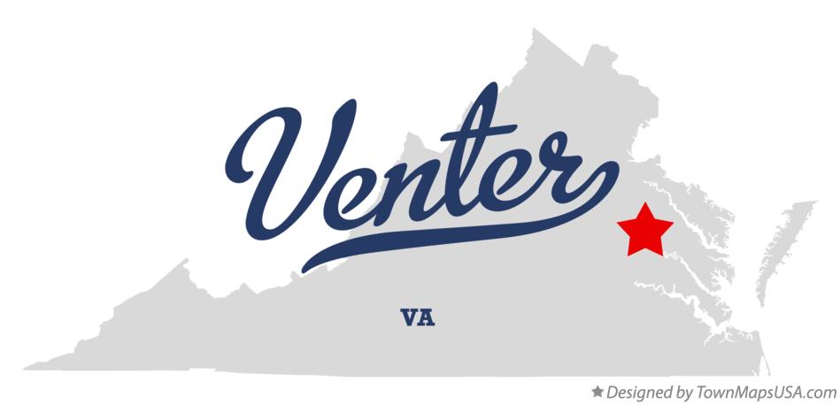 Map of Venter Virginia VA