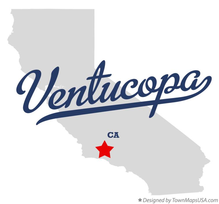 Map of Ventucopa California CA