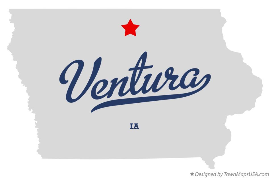 Map of Ventura Iowa IA